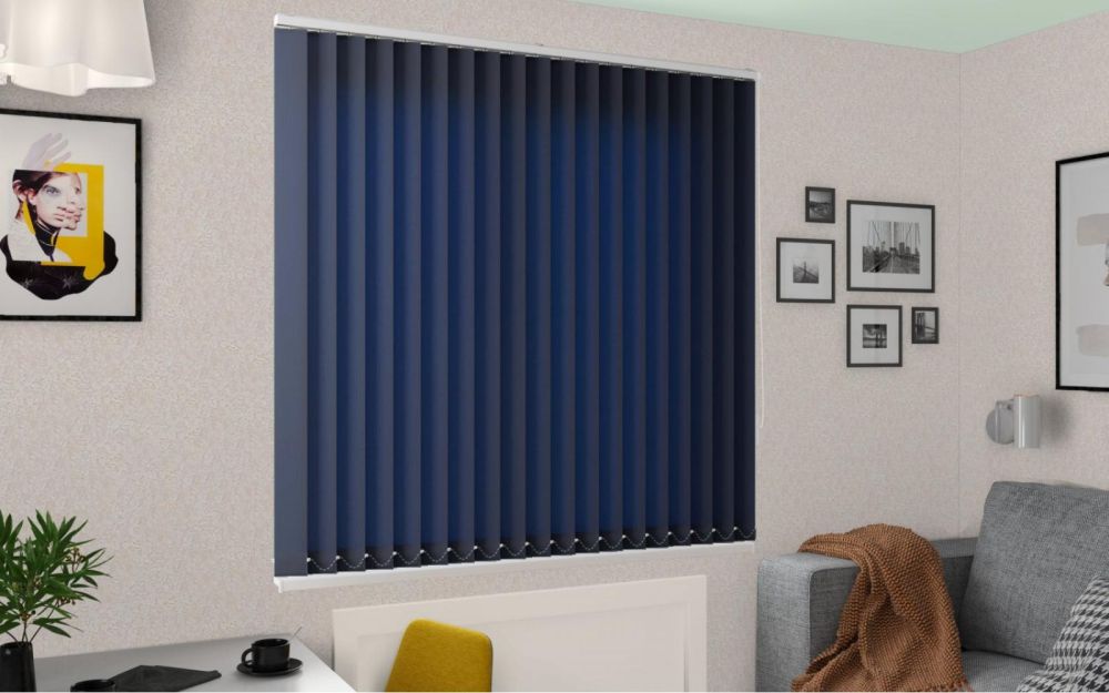 Жалюзи вертикальные Виконт Лайн темно-синий vertikalnye-zhalyuzi24