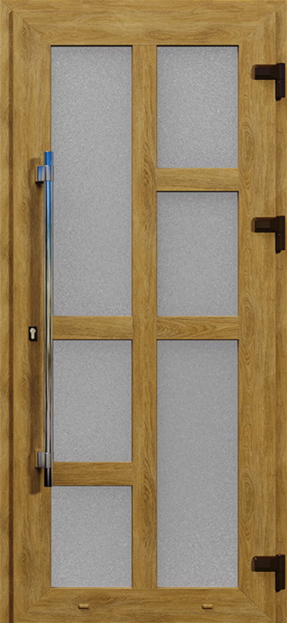 Металлопластиковые двери одинарные дуб натуральный № 61 plastikovie_dveri61