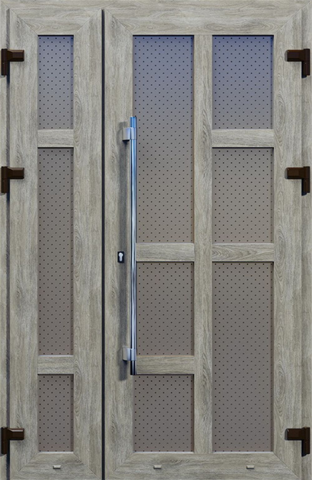 Металлопластиковые двери двойные дуб натуральный № 74 plastikovie_dveri74