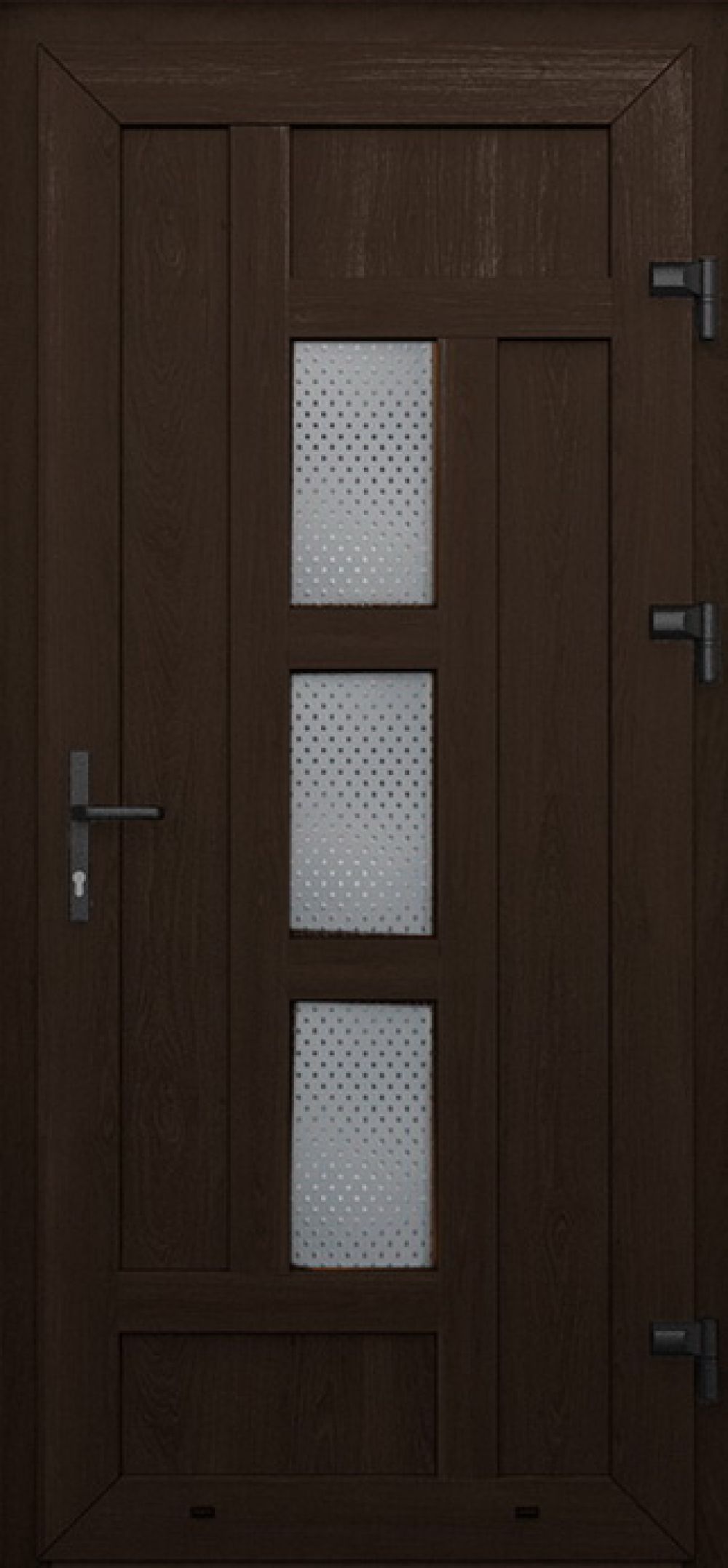 Металлопластиковые двери одинарные венге № 44 plastikovie_dveri44