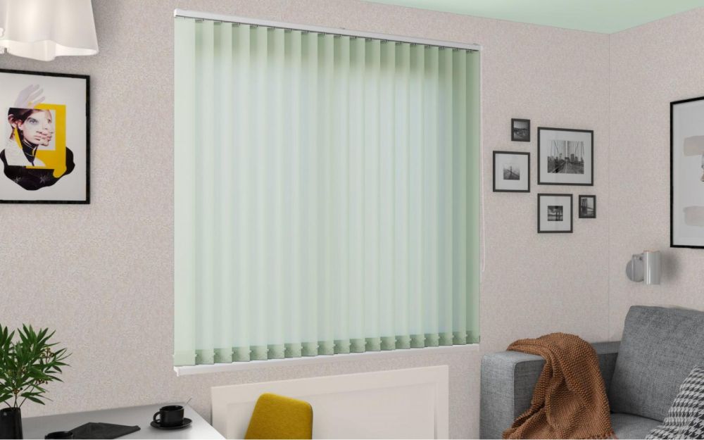 Жалюзи вертикальные Виконт Лайн светло-зеленый vertikalnye-zhalyuzi22