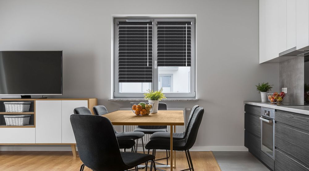 Жалюзи горизонтальные Виконт цвет черный перламутр galuzi_gorizontalni32