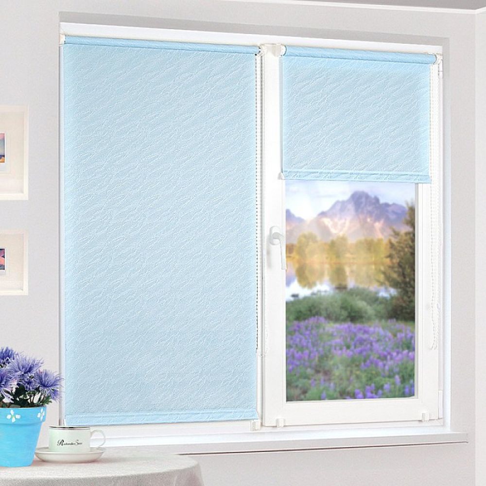 Тканевые ролеты Вода Синяя tkaniny_roleti21