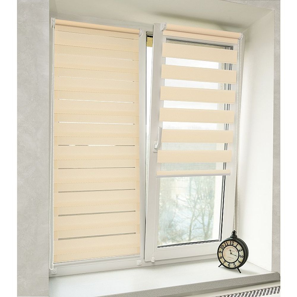 Рулонная шторы / Жалюзи День-Ночь Софт Абрикосовый galuzi_den_noch7