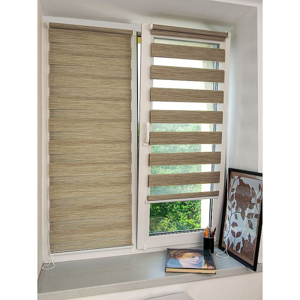 Рулонная шторы / Жалюзи День-Ночь Сантайм Натур Лате galuzi_den_noch12