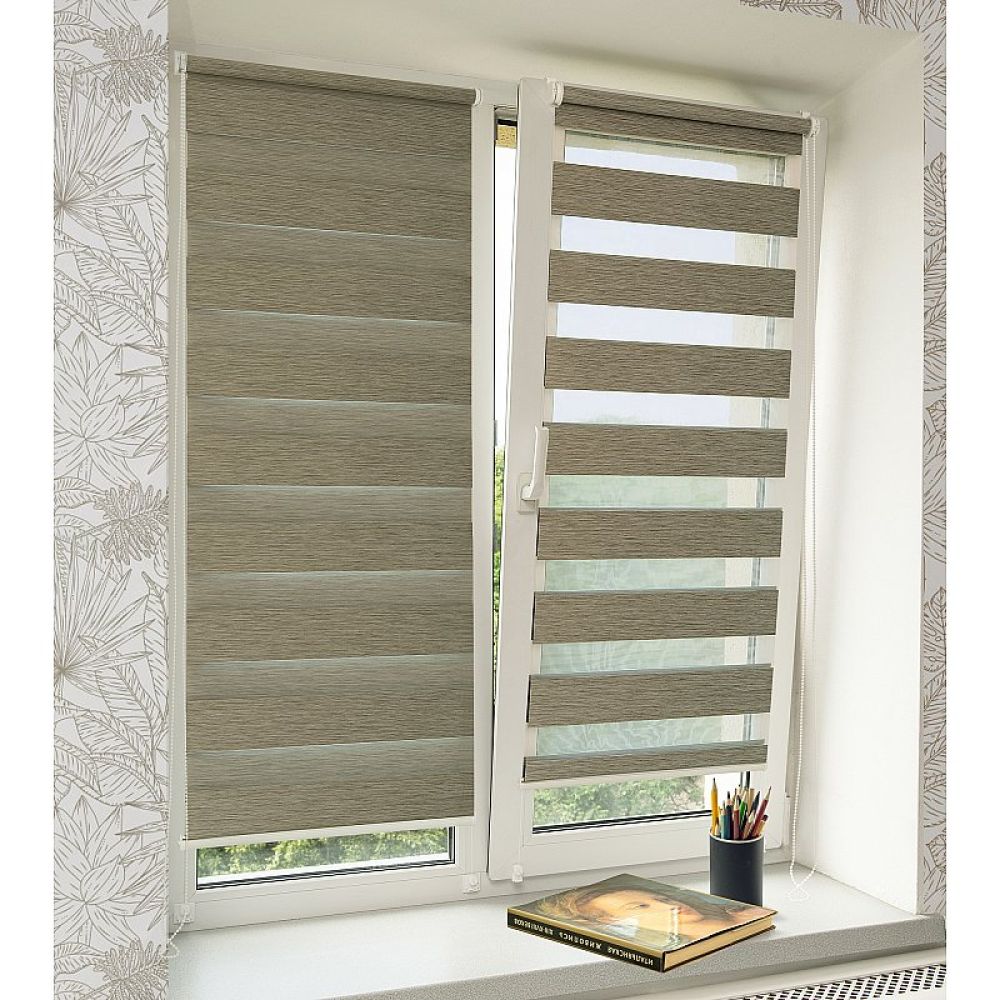 Рулонная штора / Жалюзи День-Ночь Фаро Оникс galuzi_den_noch24