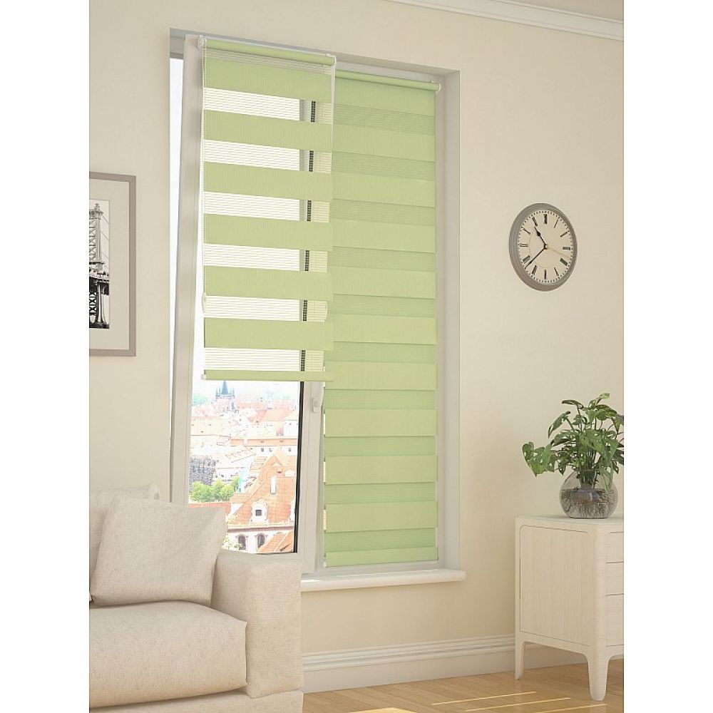 Рулонная шторы / Жалюзи День-Ночь Софт Фисташковый galuzi_den_noch2
