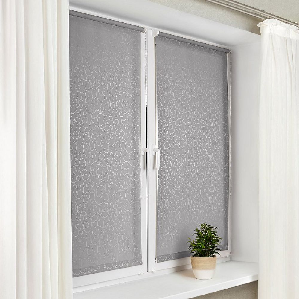 Тканевые ролеты Акант Серый tkaniny_roleti4