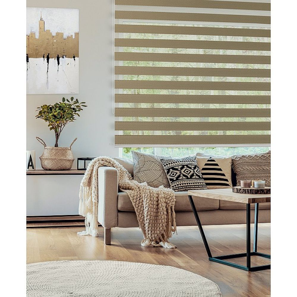 Рулонная штора / Жалюзи День-Ночь Масо Тауп galuzi_den_noch32