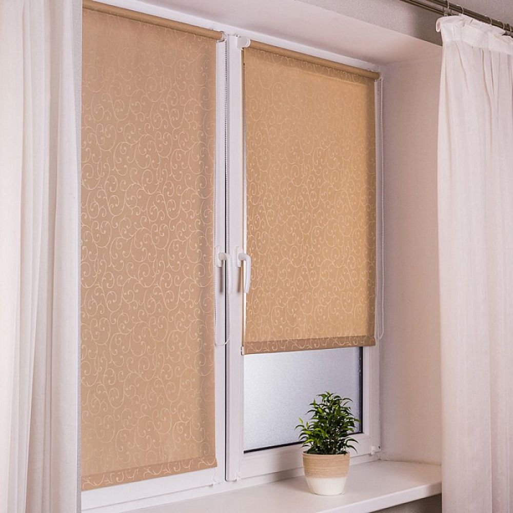 Тканевые ролеты Акант Коричневый tkaniny_roleti9